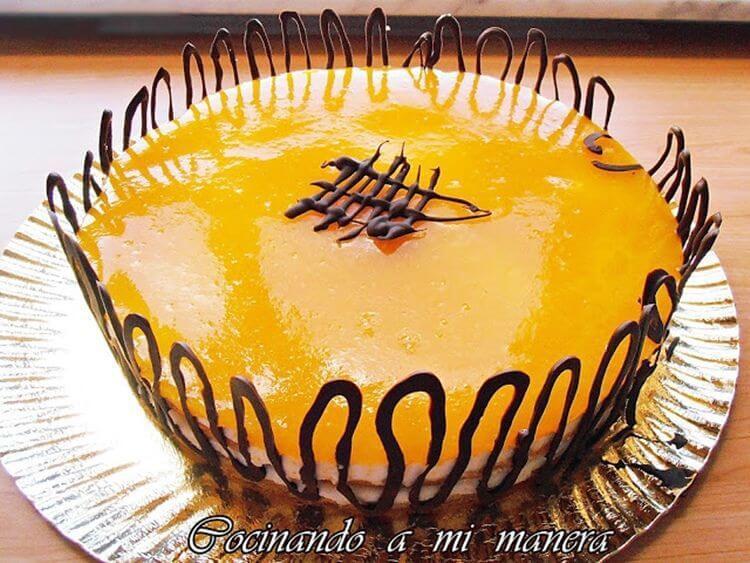 tarta de melocoton