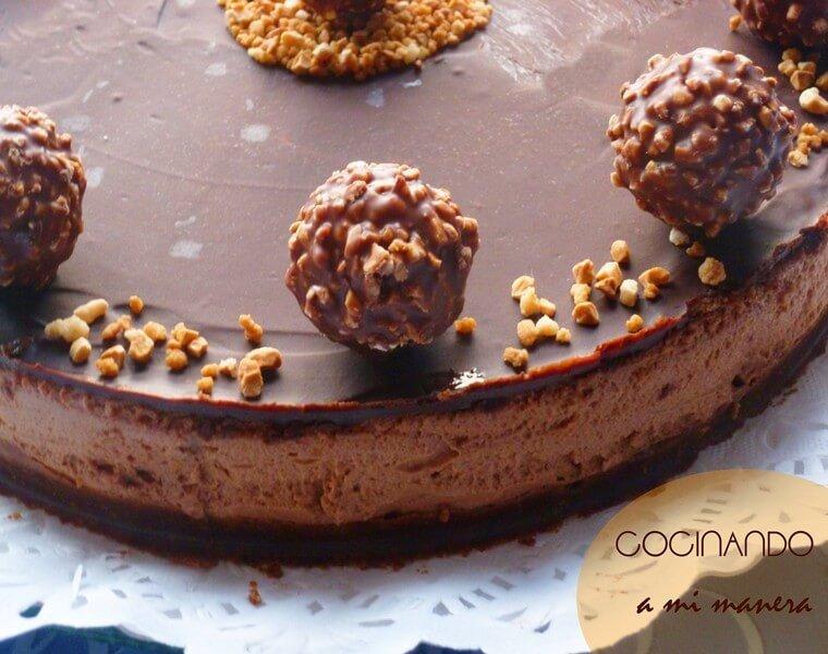 receta de tarta ferrero rocher