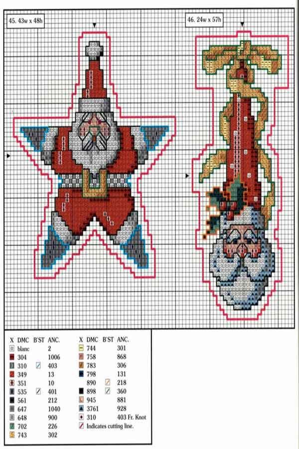 punto de cruz navidad