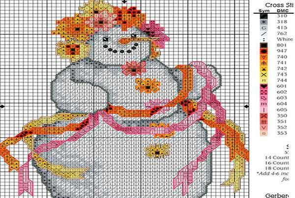 punto de cruz navidad