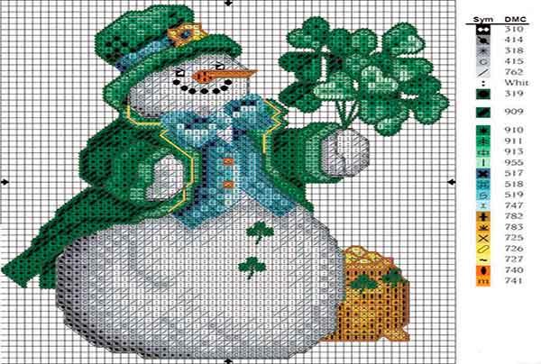 punto de cruz navidad