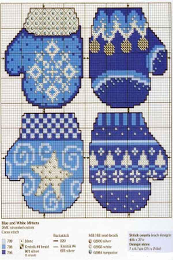 punto de cruz navidad