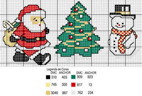 punto de cruz navidad