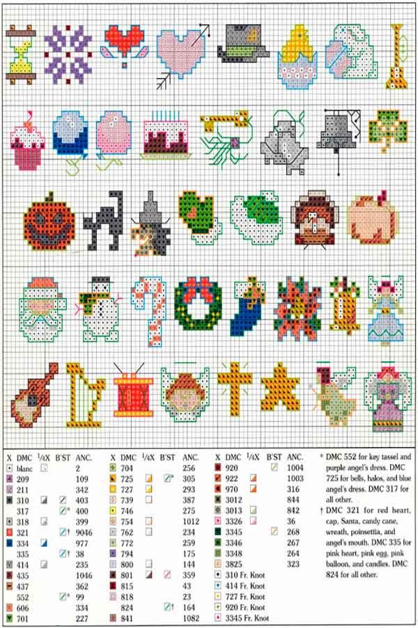 punto de cruz navidad