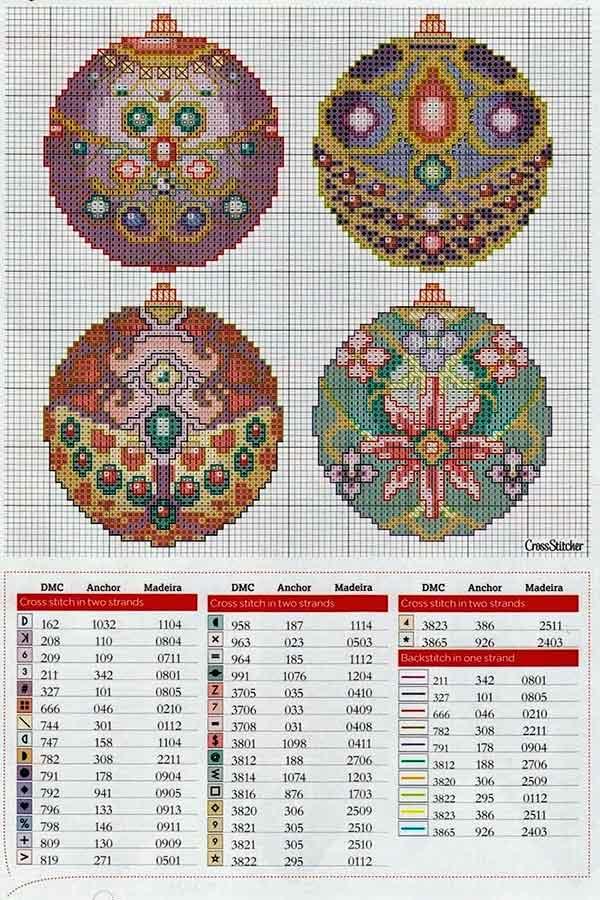 punto de cruz navidad