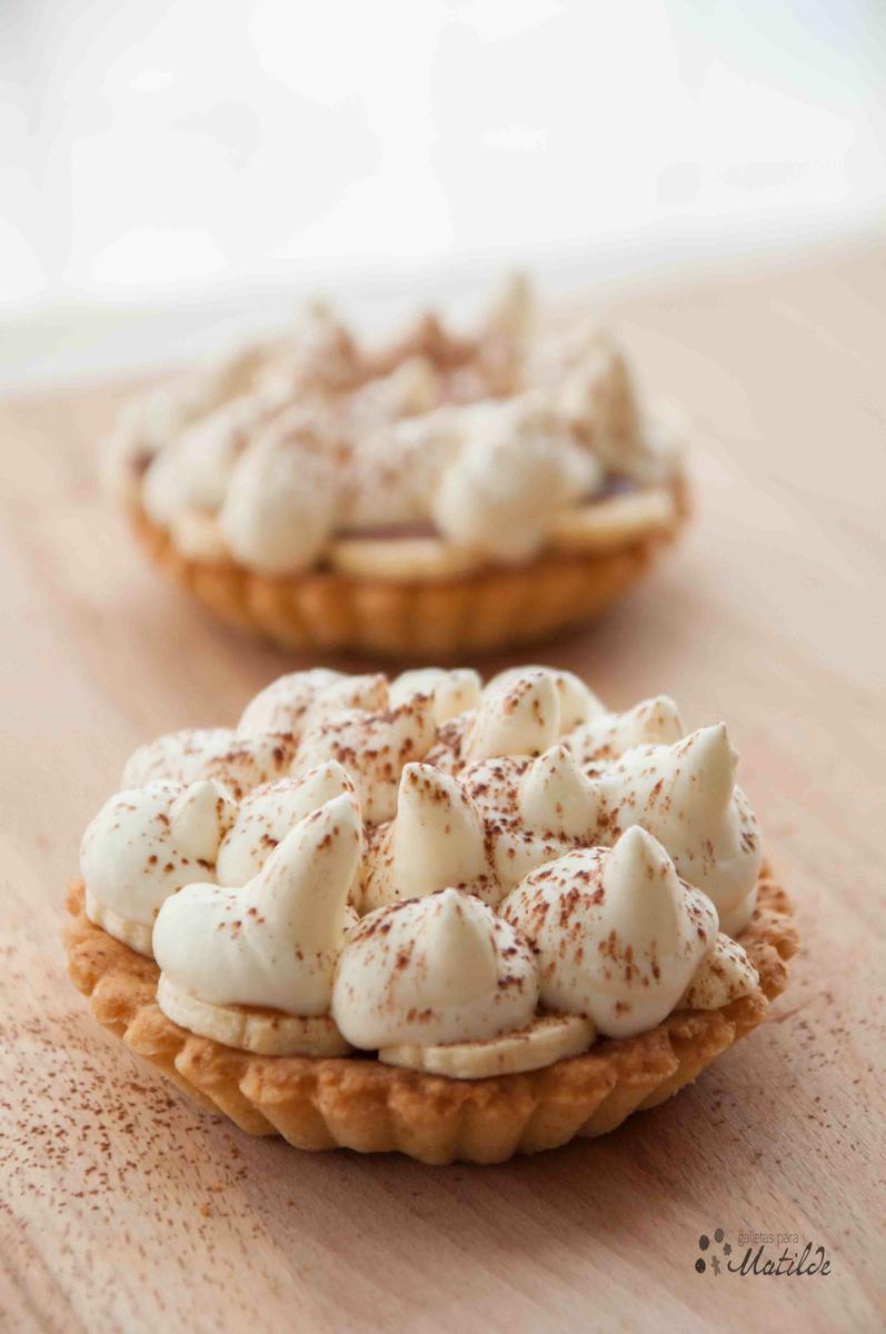 Tartaletas banoffe con pasta frolla