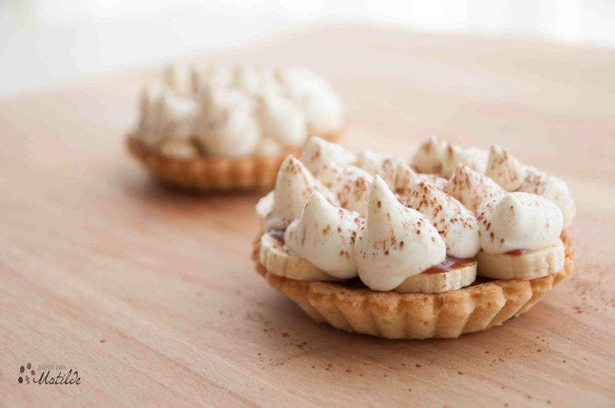 Tartaletas banoffe con pasta frolla