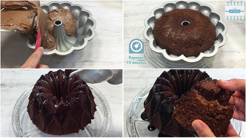 Receta de Bundt Cake de Chocolate paso a paso 2