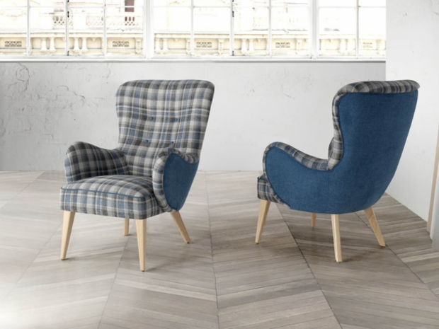 sillon-tapizado-cuadro-escoces-y-liso