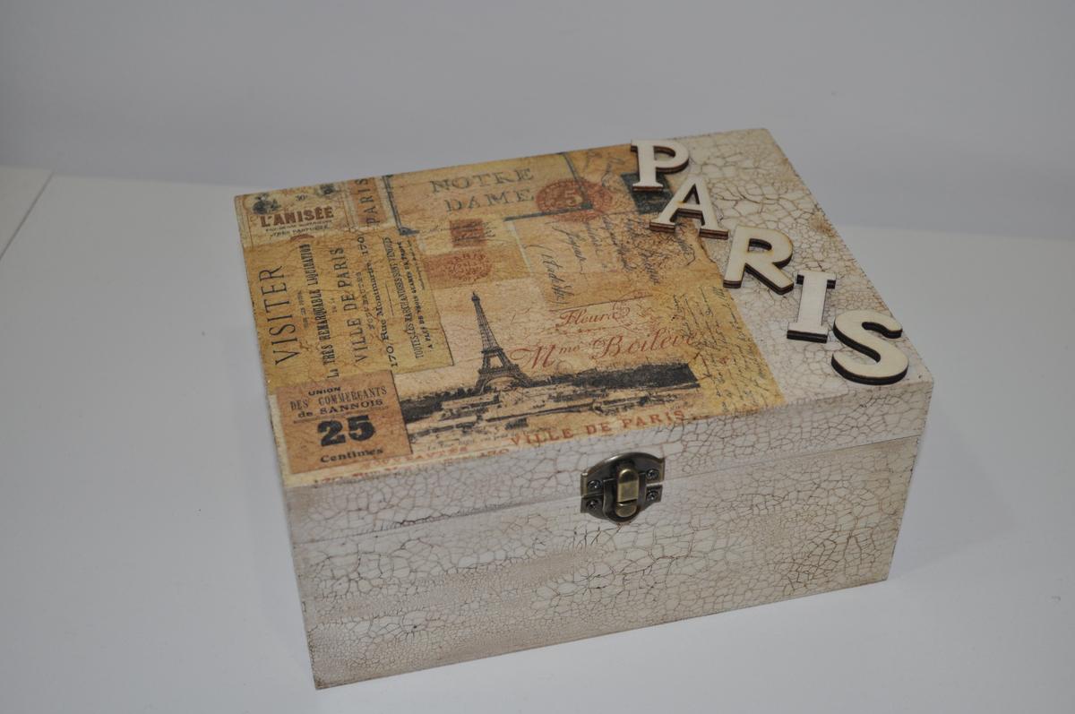 caja decorada découpage