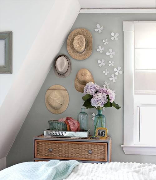 decoracion-lowcost-pared-sombreros