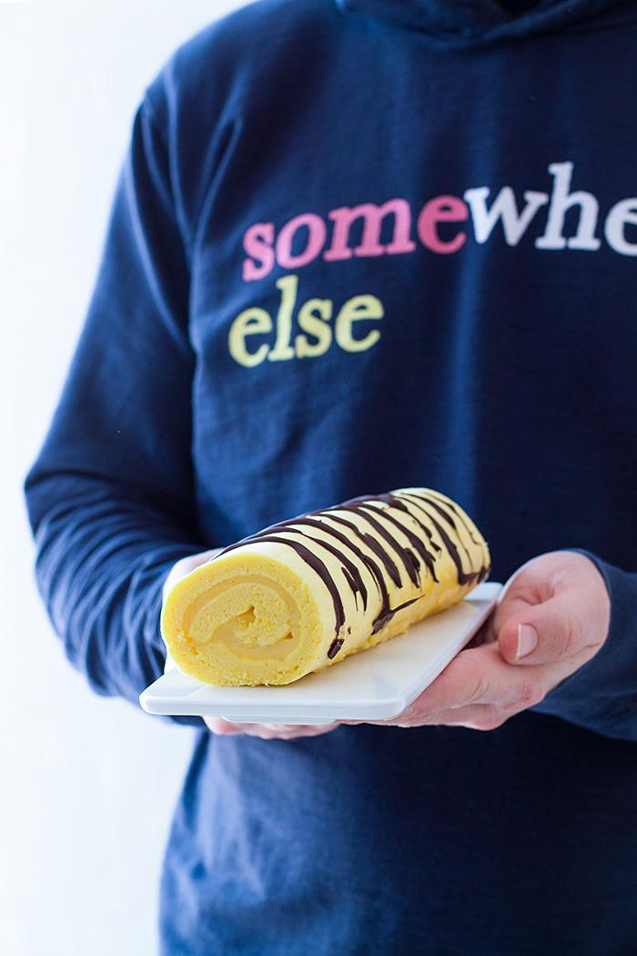 brazo de gitano con crema de vainilla light