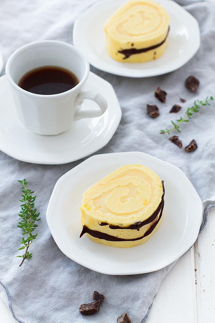 brazo gitano con crema de vainilla light