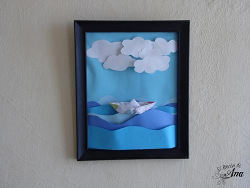 cuadro-con-barquito-de-papel