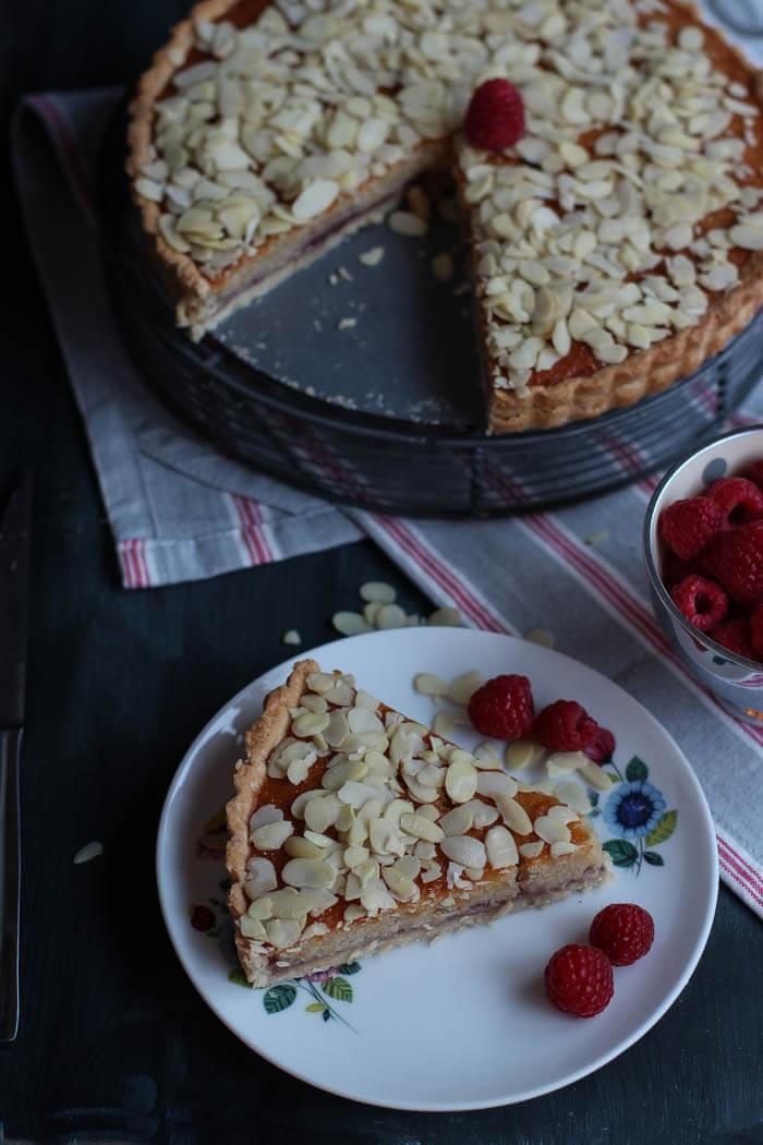 Receta Tarta Bakewell de Pintando las nubes