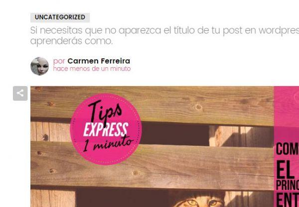 eliminar encabezado en wordpress