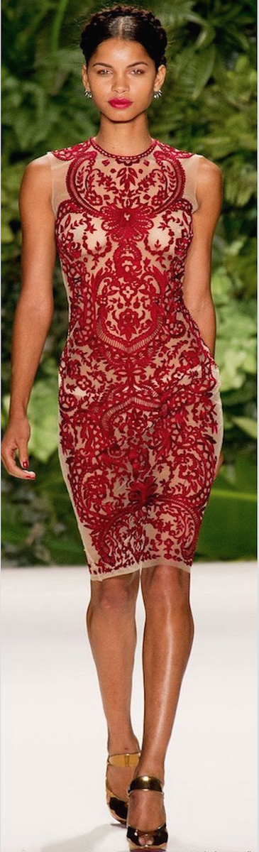 vestido rojo de coctel