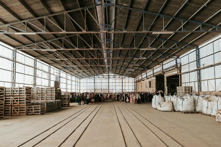 Una boda en una estacion antigua