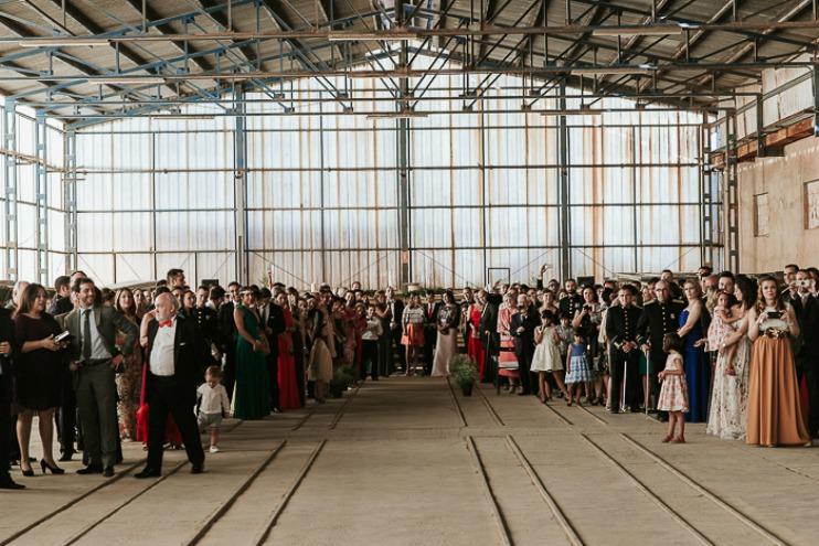 Una boda en una estacion antigua