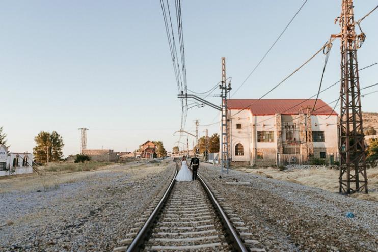 Una boda en una estacion antigua