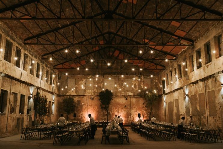 Una boda en una estacion antigua
