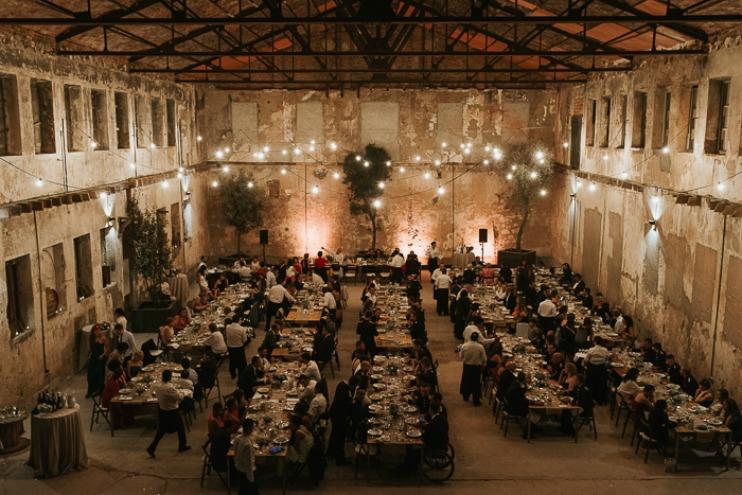 Una boda en una estacion antigua