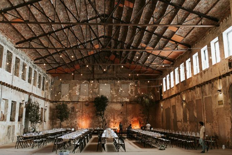 Una boda en una estacion antigua