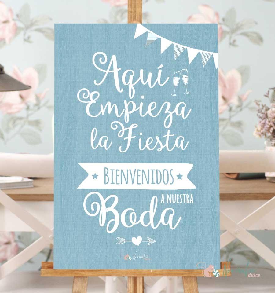 cartel-bienvenidos-a-nuestra-boda-en-madera-de-color