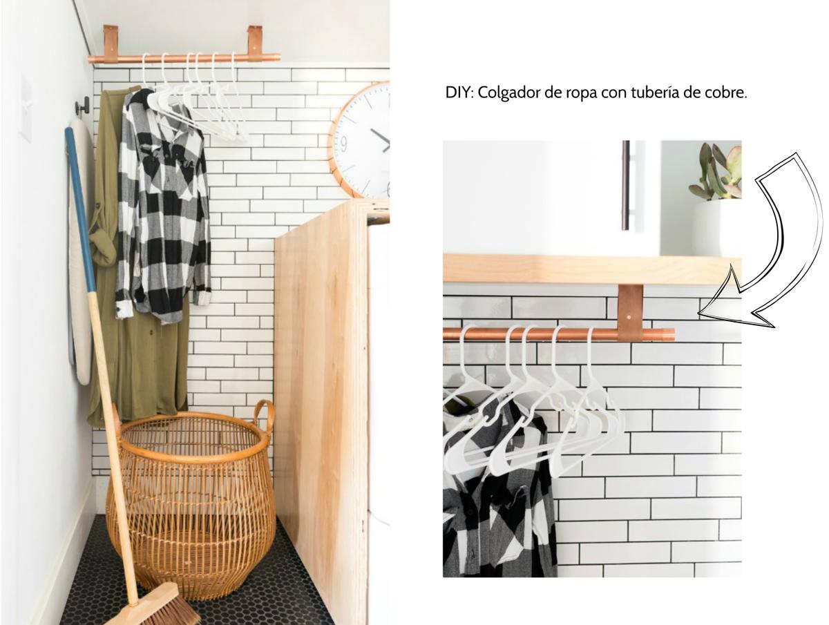 colgador tuberia de cobre