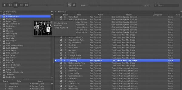 Reproductor de música aTunes
