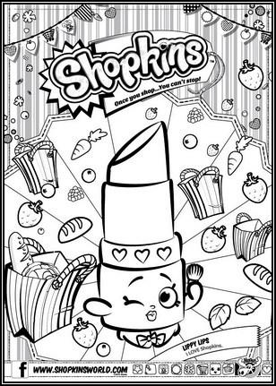 Dibujo Pintalabios Shopkins
