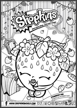 Fresa Shopkins Para Dibujar