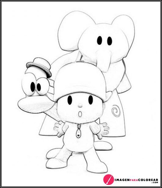 Pocoyo Dibujo A Lapiz