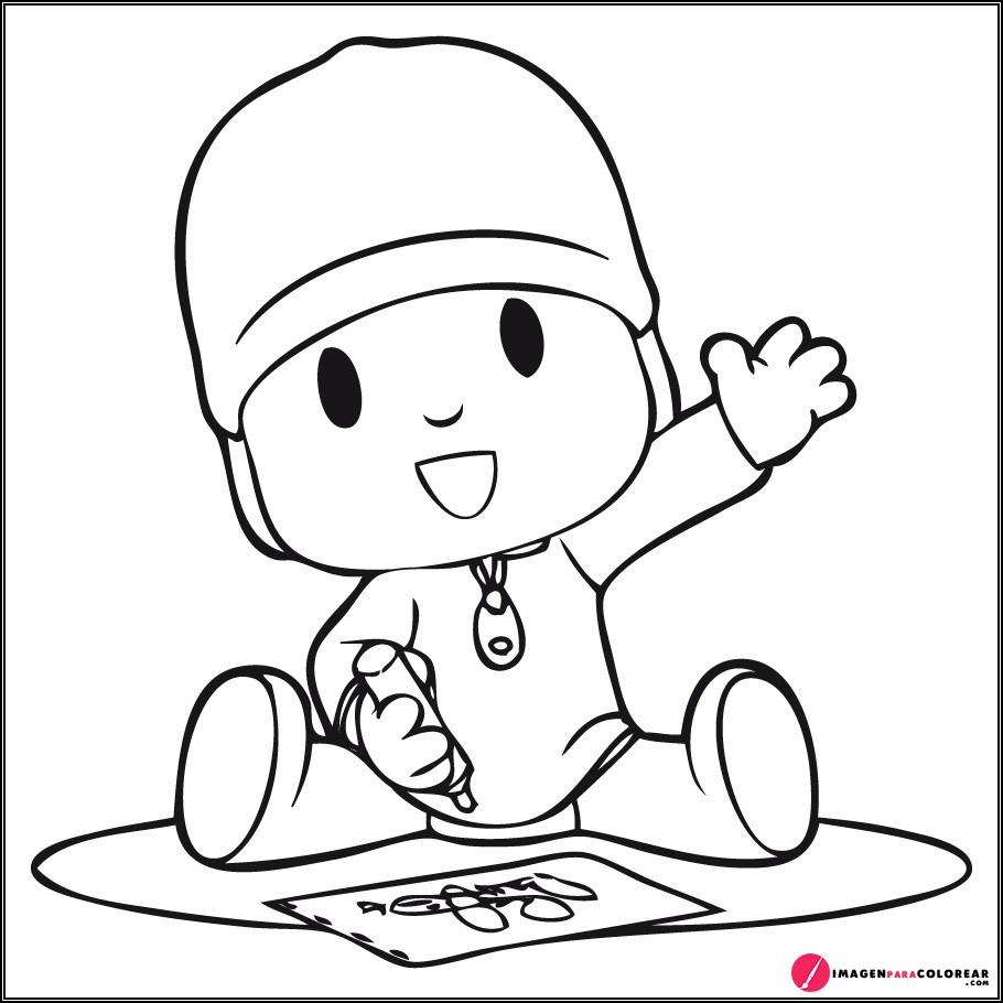 Pocoyo Pintando