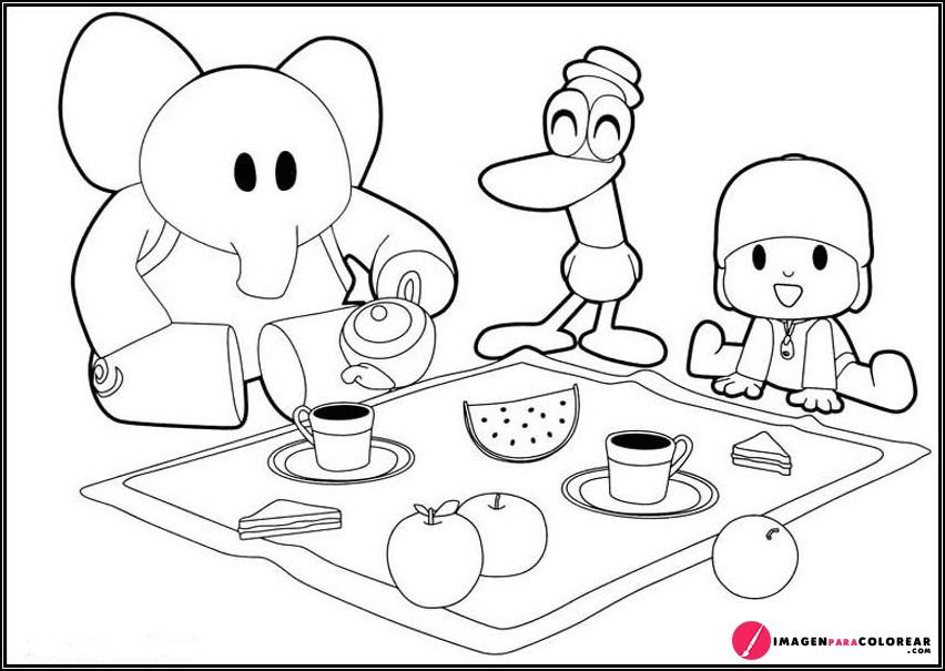 Pocoyo Y Amigos Para Pintar