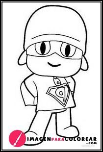 Super Heroe Pocoyo Para Dibujar