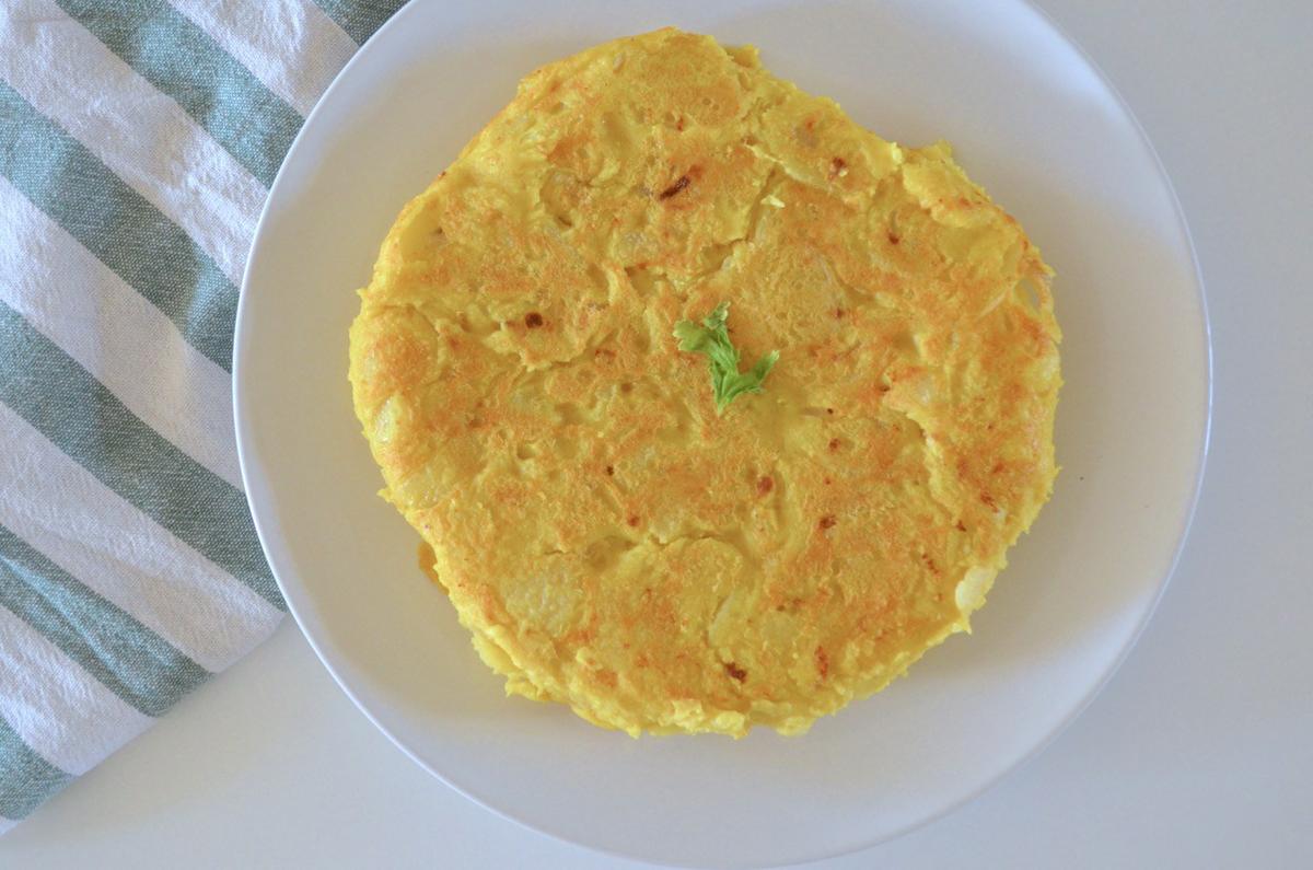 Tortilla de patatas vegana