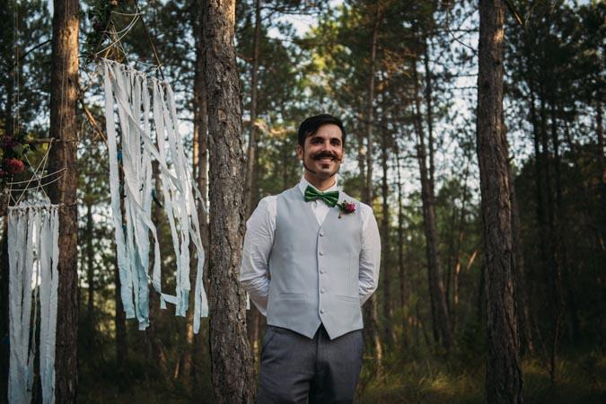 La boda boho de Lydia y Enric en Cal Visó