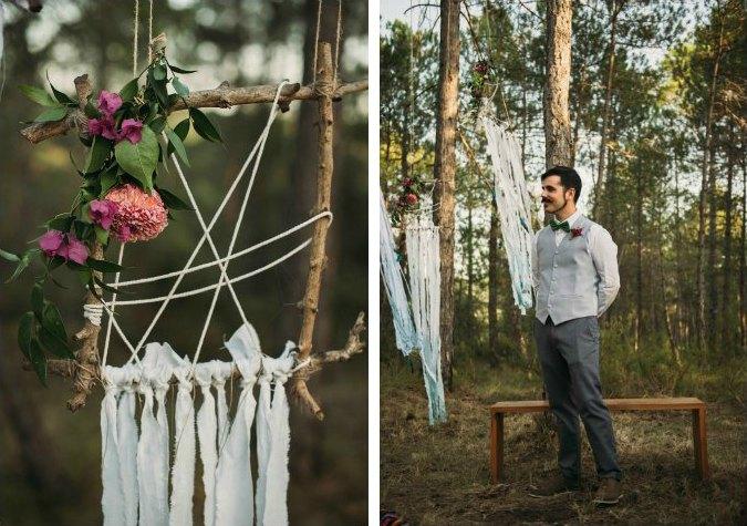 La boda boho de Lydia y Enric en Cal Visó