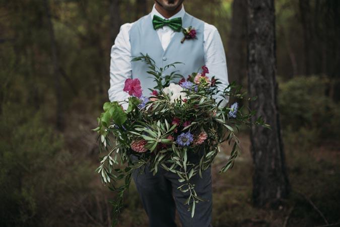 La boda boho de Lydia y Enric en Cal Visó