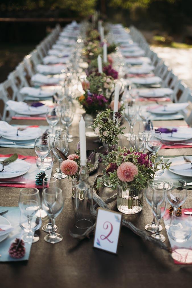 La boda boho de Lydia y Enric en Cal Visó
