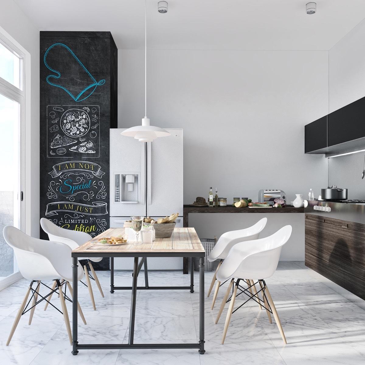 scandinavian-monochrome-kitchen-black-accents-white-fridge