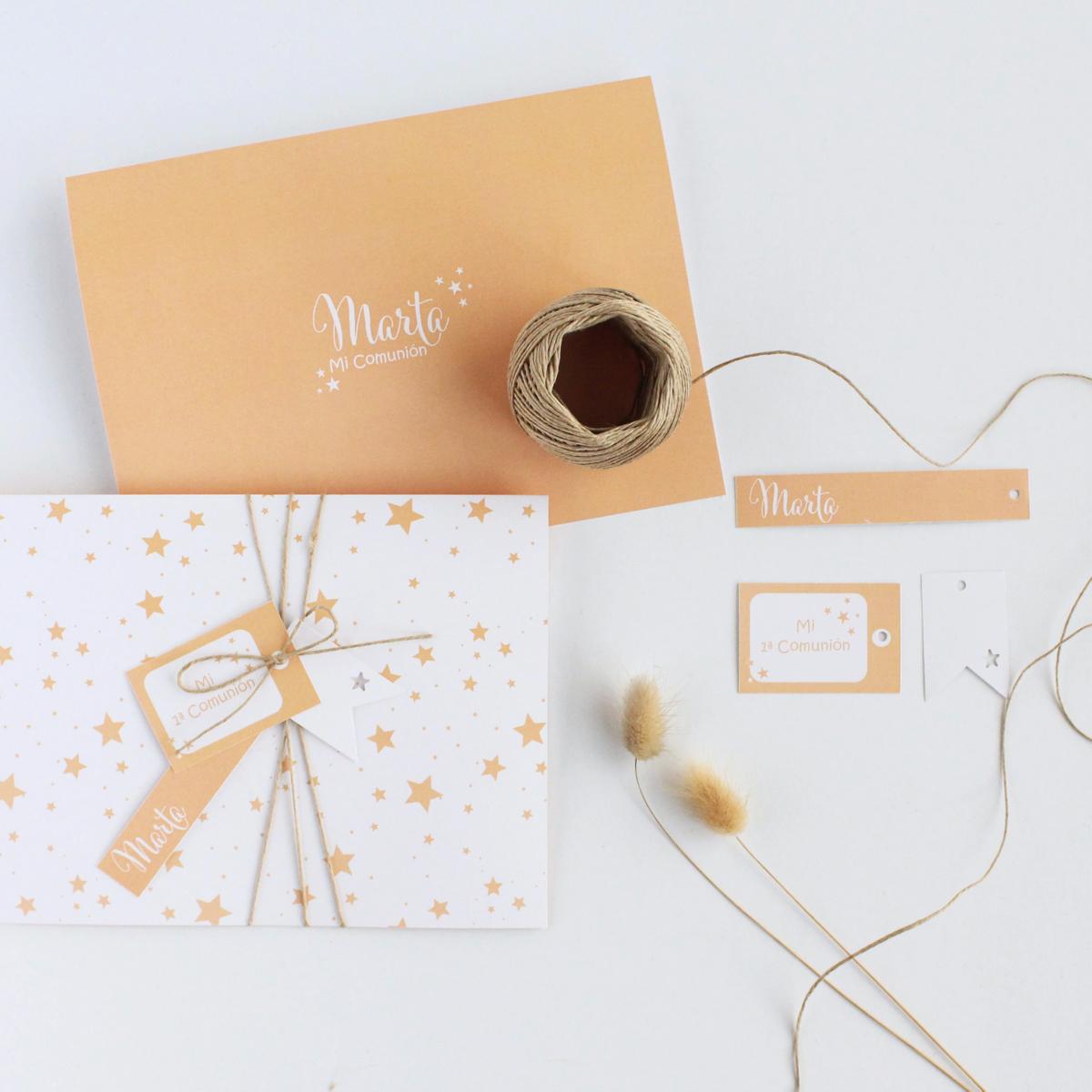 tarjetón foto detalle bautizo estrellas3