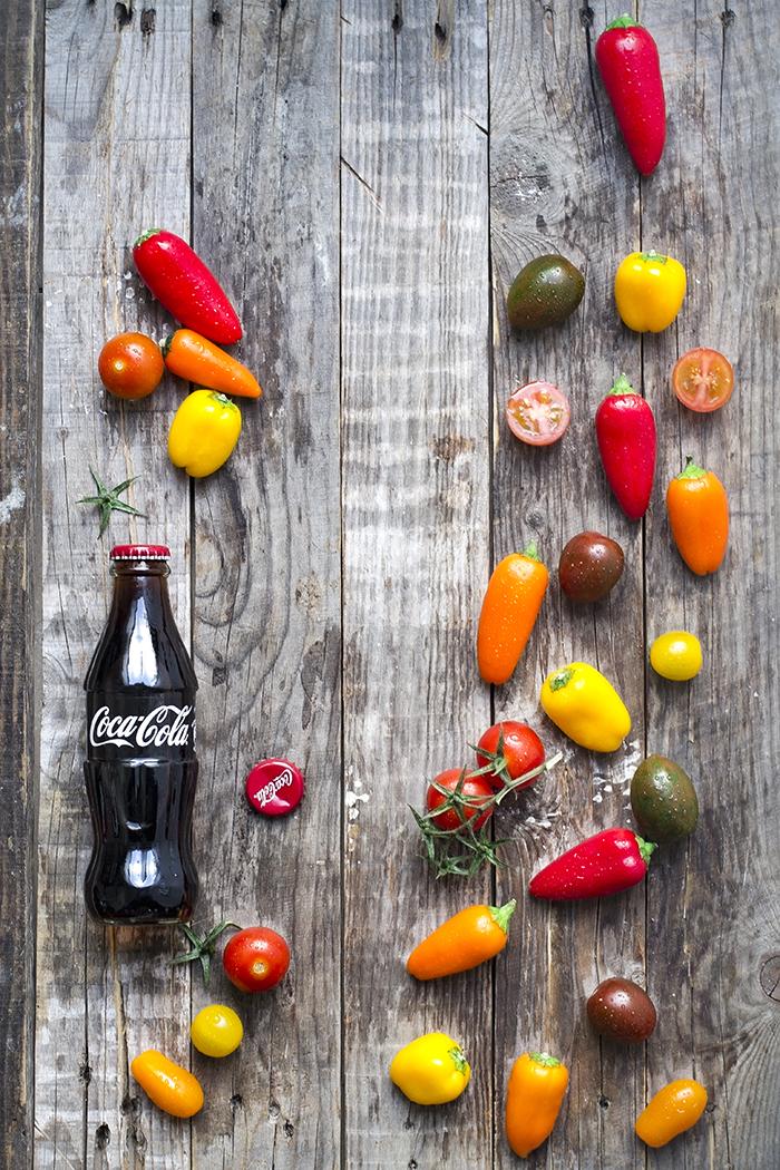 pizza de coliflor con jamón y rúcula