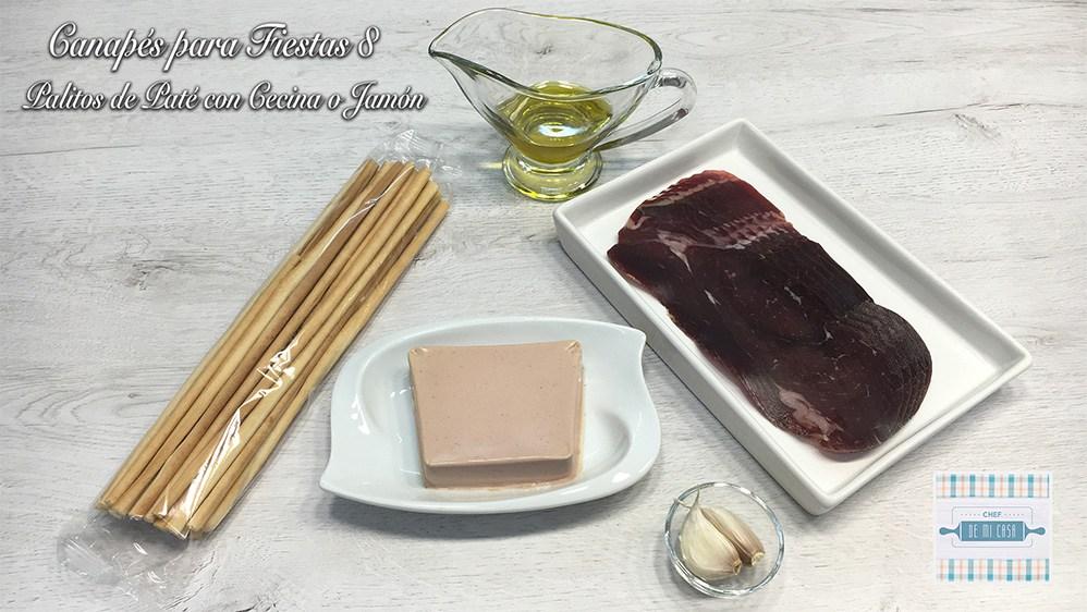 Ingredientes Canapes para fiestas 8