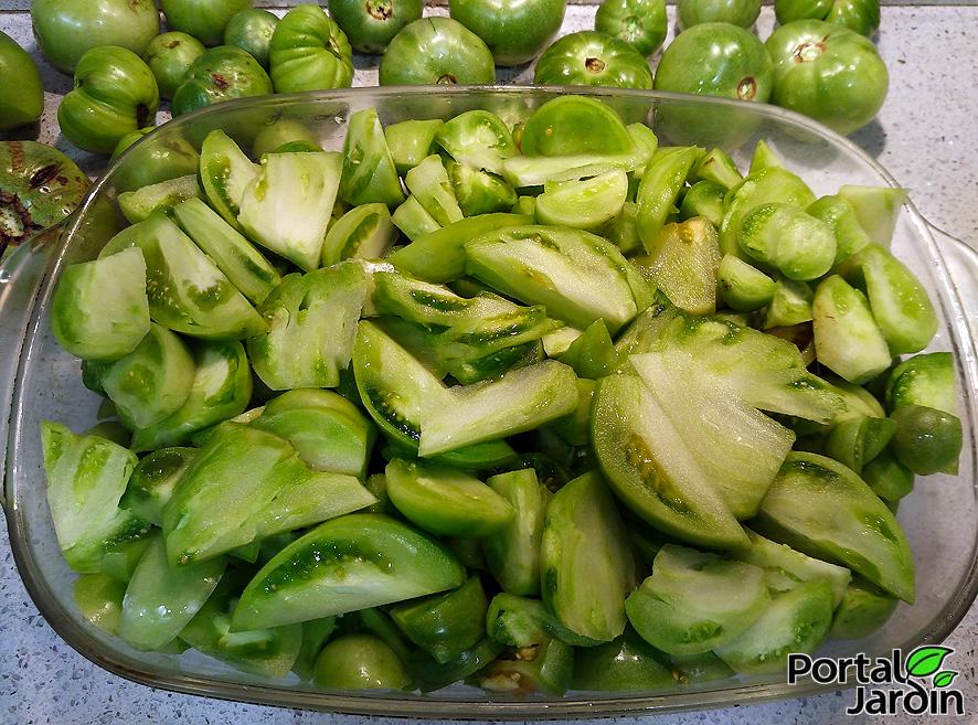 mermelada de tomates verdes