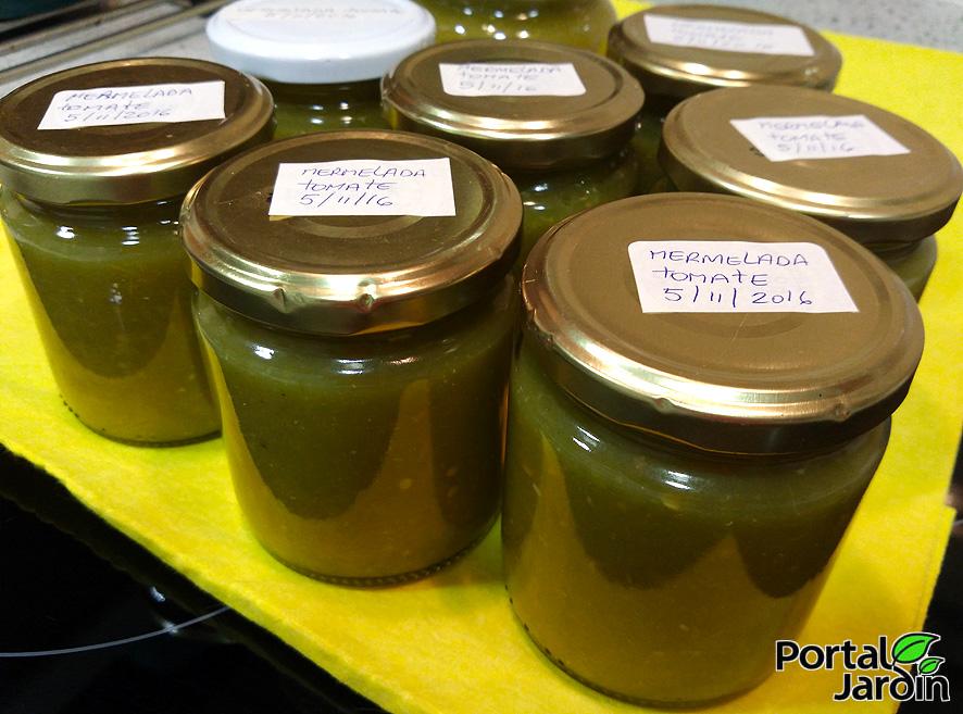 mermelada de tomates verdes