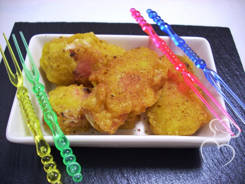 Jamón y queso tempura