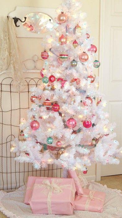 arbol de navidad blanco