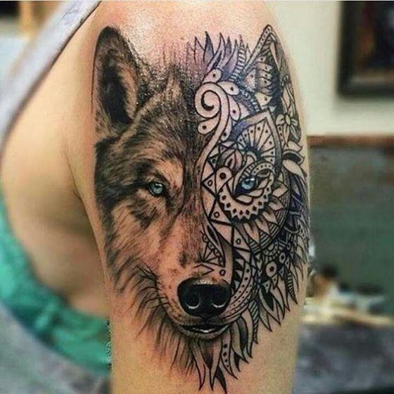 lobo-tattoo-tribal
